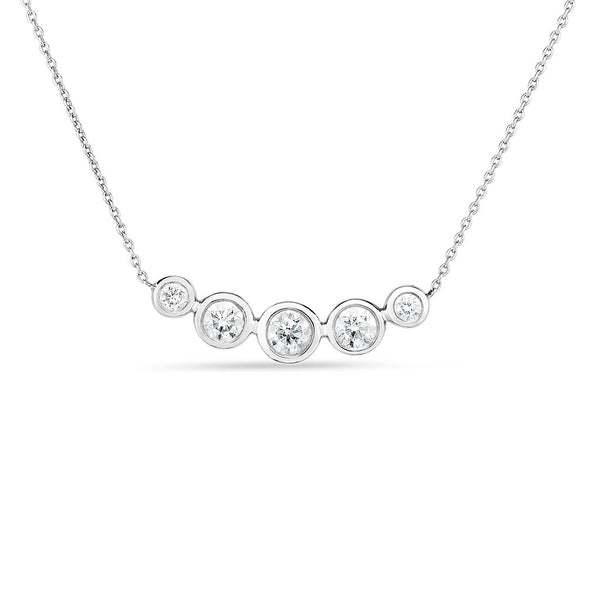 5 Station Diamond Pendant - 1